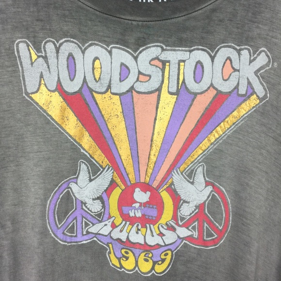 Woodstock Festival Peplum Graphic Tee - Picture 2 of 5